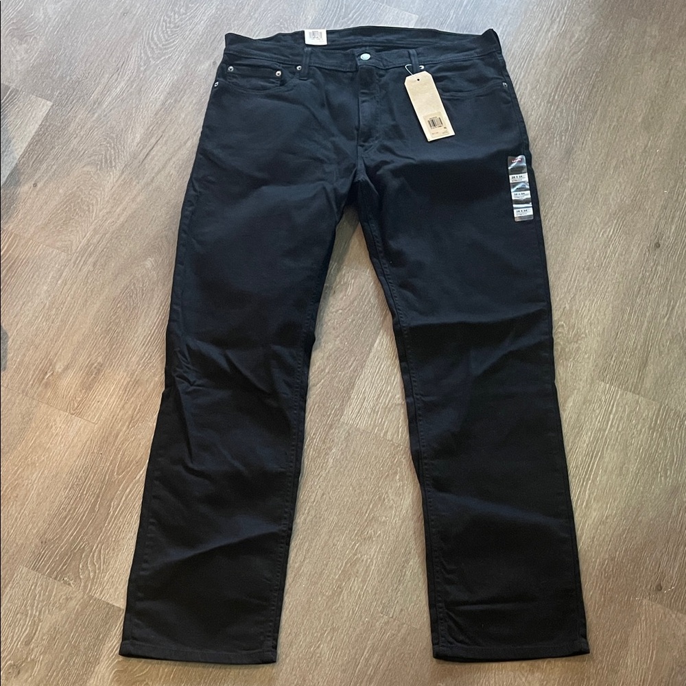 NWT Men’s Levi's 559 Relaxed Straight Stretch Jeans Black 38x34